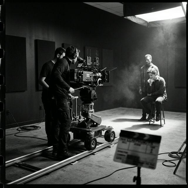 Cinematic production setup
